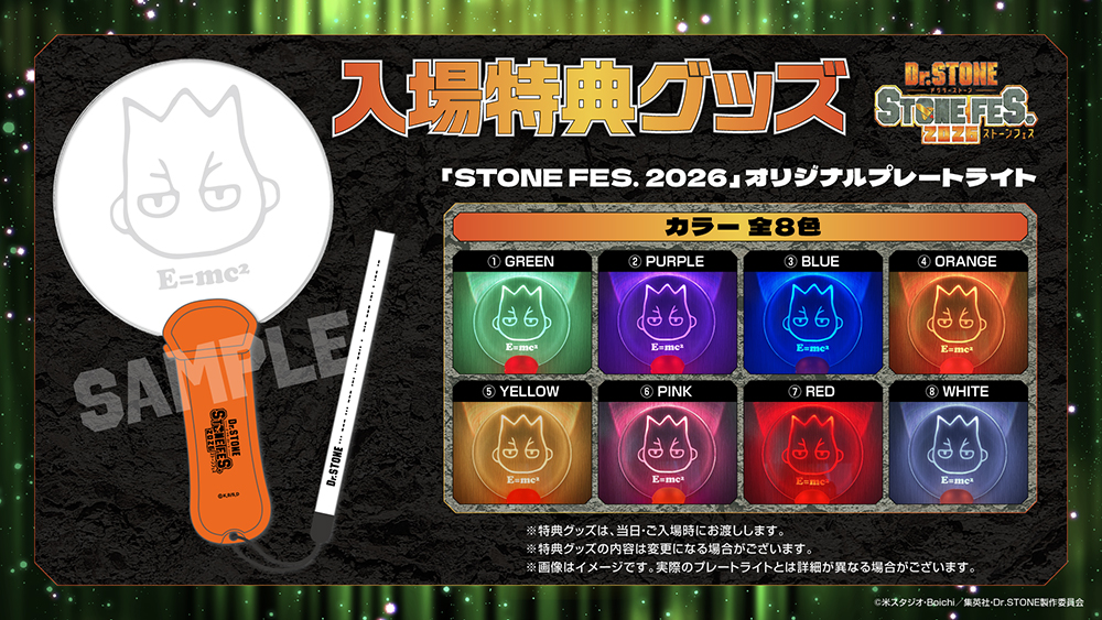 STONE FES.2026 オリジナルプレートライト