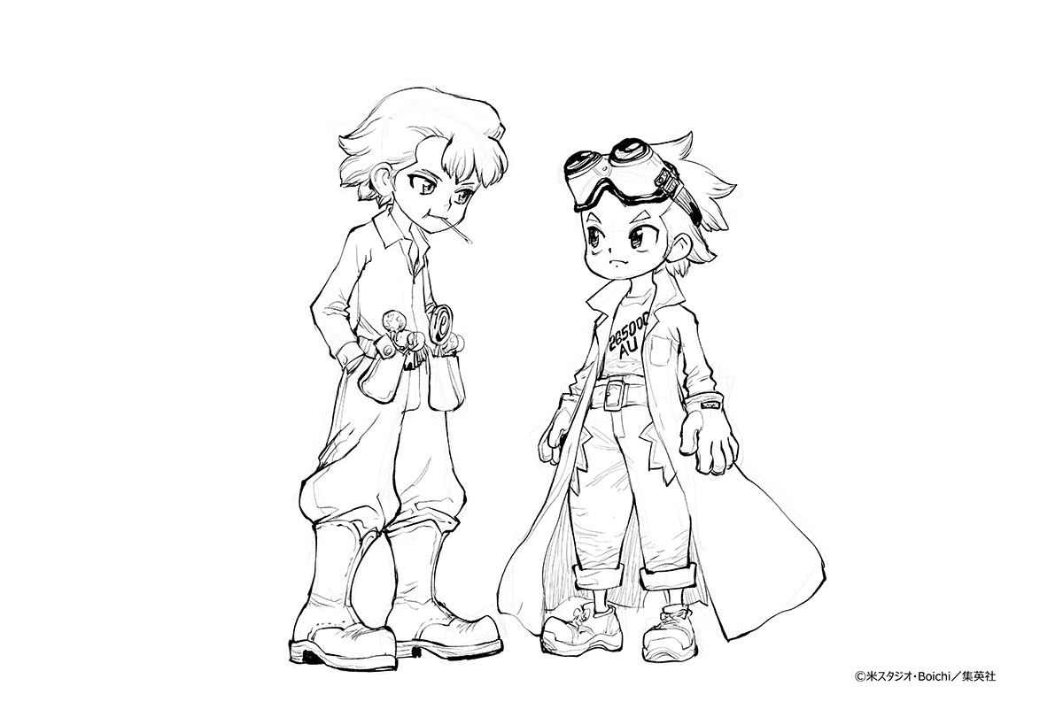 Boichi先生描き下ろし！幼少期のゼノ＆スタンリーのキャラクター